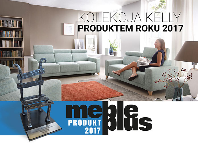 KELLY - kolekcja mebli wypoczynkowych WAJNERT MEBLE Produktem Roku 2017